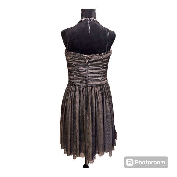 Betsey Johnson NWT Black Mesh Tulle Sleeveless Mini Dress Size 12 - Picture 5 of 13